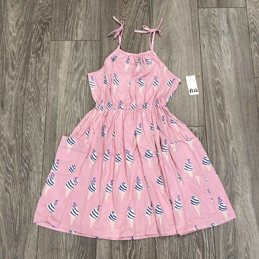 NWT Tea Collection Ice Cream Gelato Tie Shoulder Dress